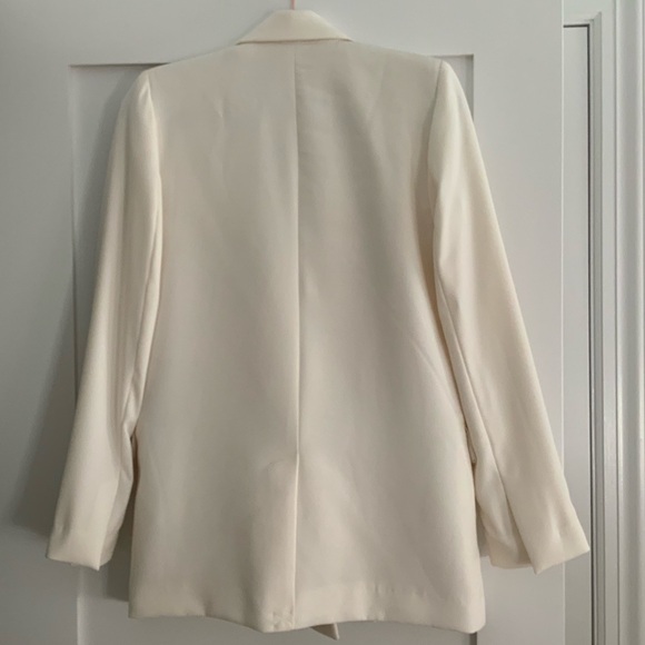 Zara Blazer Ivory Double Breasted - Picture 9 of 12